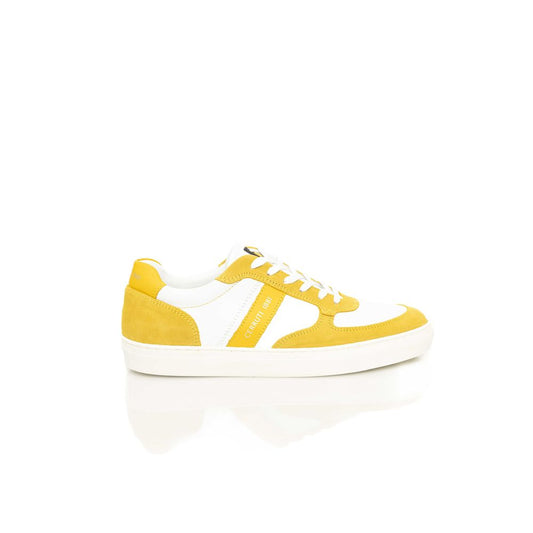 Cerruti 1881 Yellow Leather Men's Sneakers