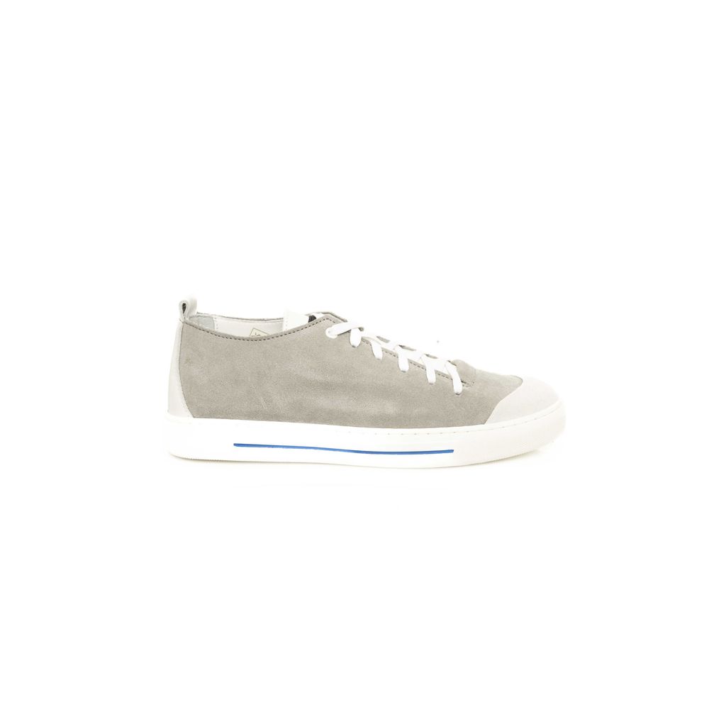 Cerruti 1881 Gray Leather Men's Sneakers