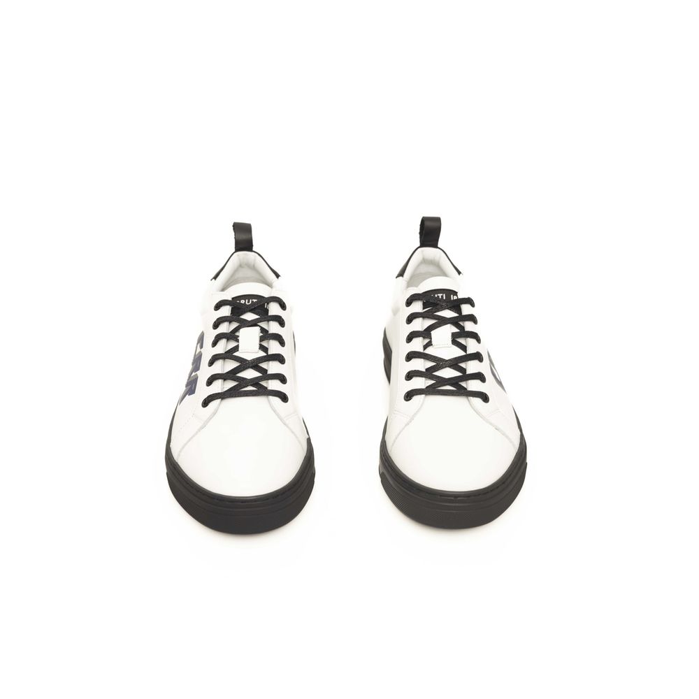 Cerruti 1881 White Leather Men's Sneakers