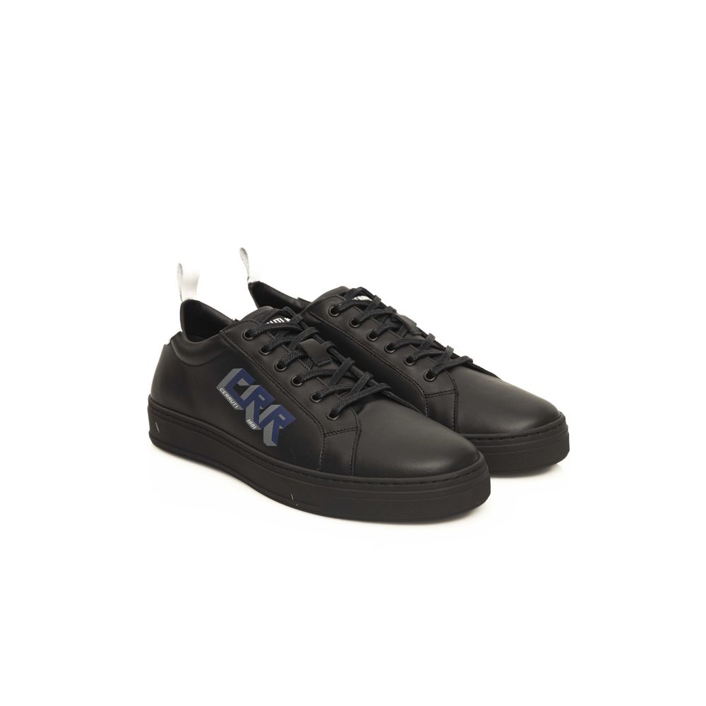 Cerruti 1881 Black Leather Men's Sneakers