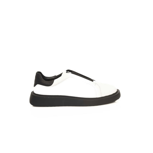 Cerruti 1881 White Leather Men's Sneakers