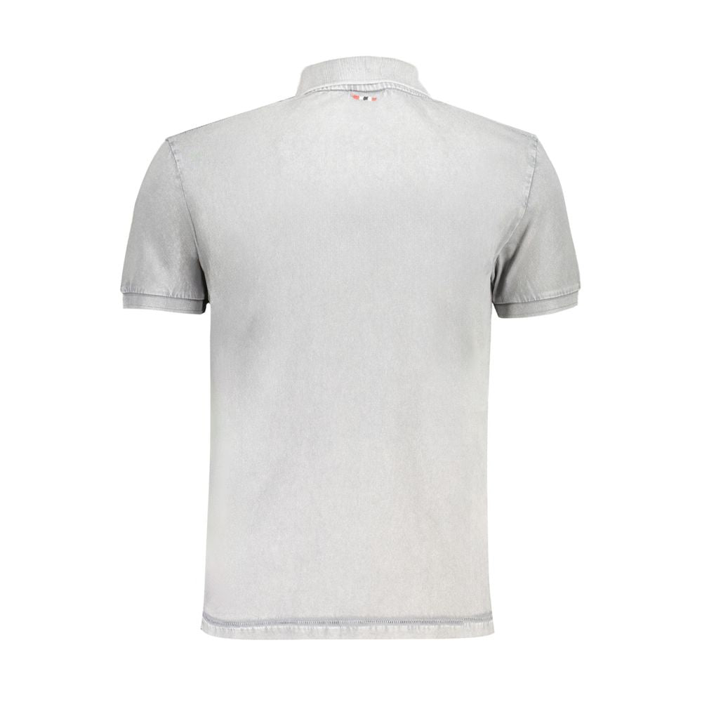 Napapijri Grey Cotton Polo Shirt