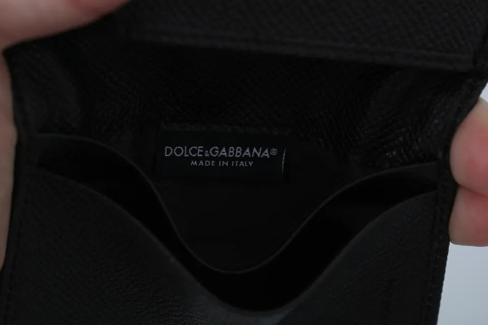 Dolce & Gabbana Braun 100% Kaiman Herren Karteninhaber Fall Abdeckung Brieftasche