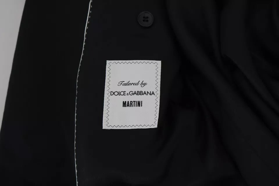 Dolce &amp; Gabbana Black Slim Coat MARTINI Blazer