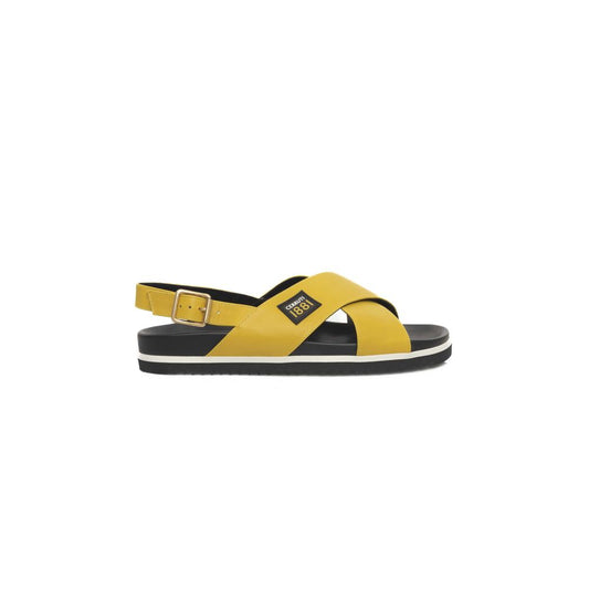 Cerruti 1881 Yellow Calfskin Women's Sandal