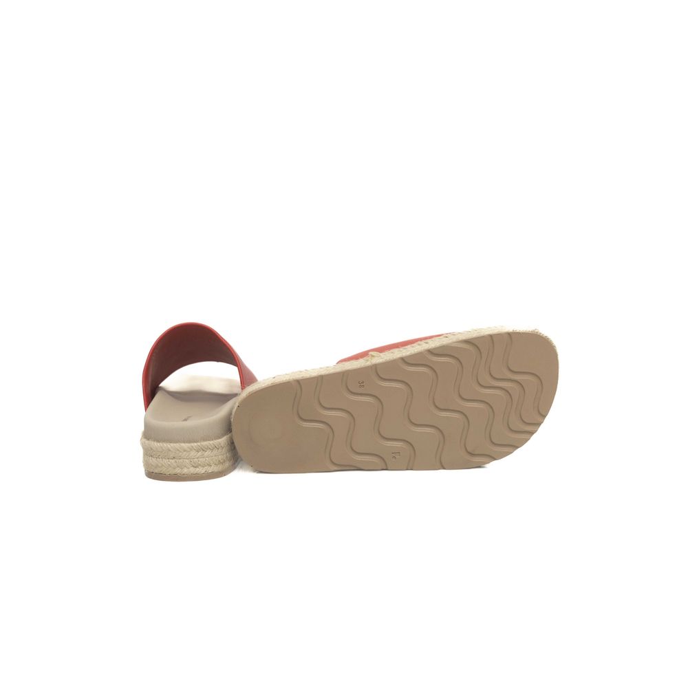 Cerruti 1881 Red Calfskin Women's Sandal