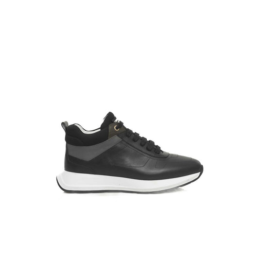 Cerruti 1881 Black Leather Women's Sneakers