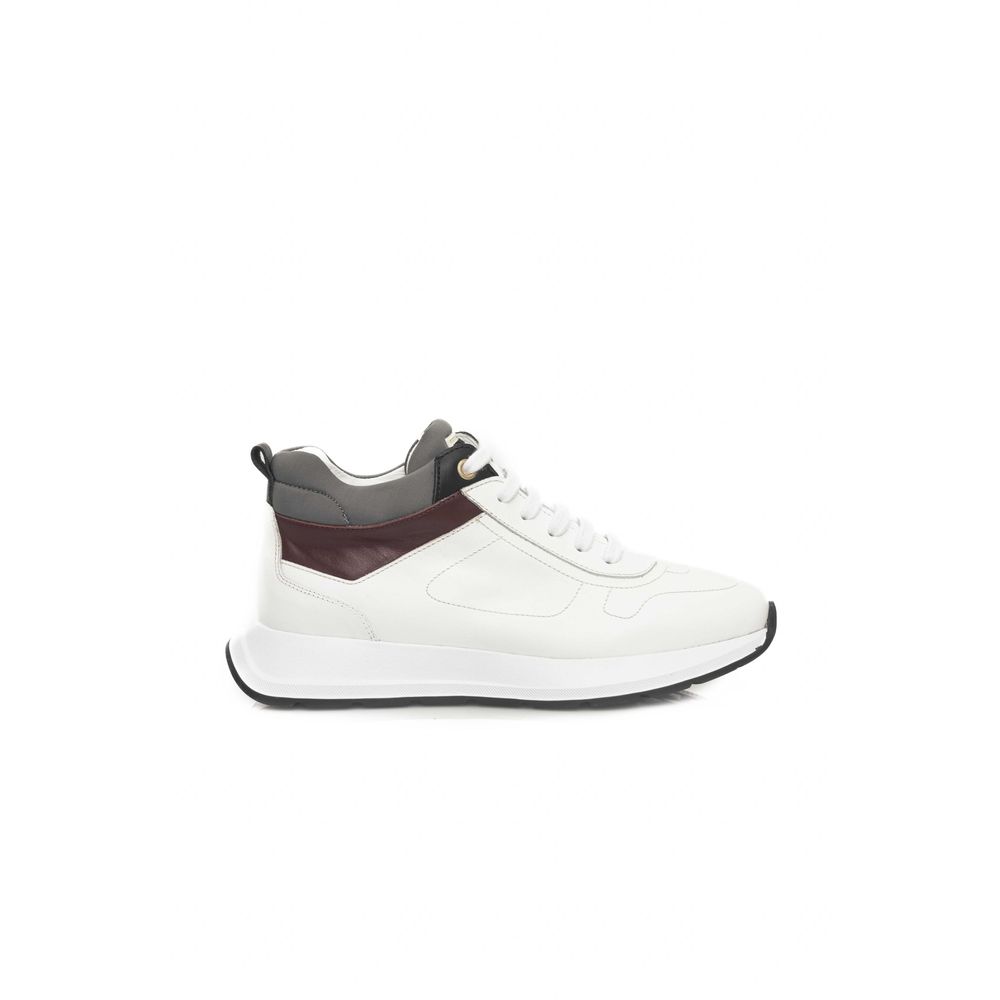 Cerruti 1881 White Leather Women's Sneakers