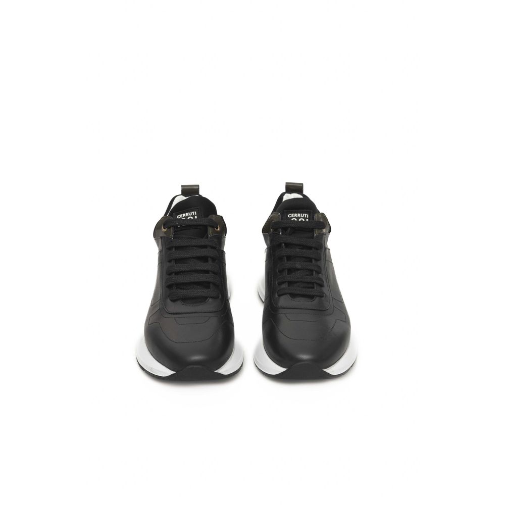 Cerruti 1881 Black Leather Women's Sneakers