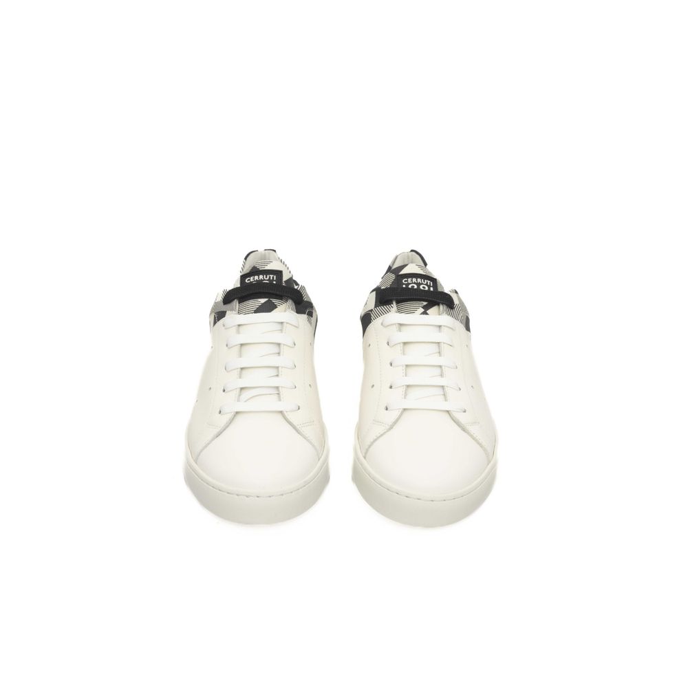 Cerruti 1881 White Leather Men's Sneakers