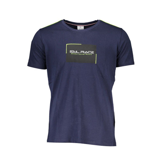 Scuola Nautica T-shirt in blue cotton