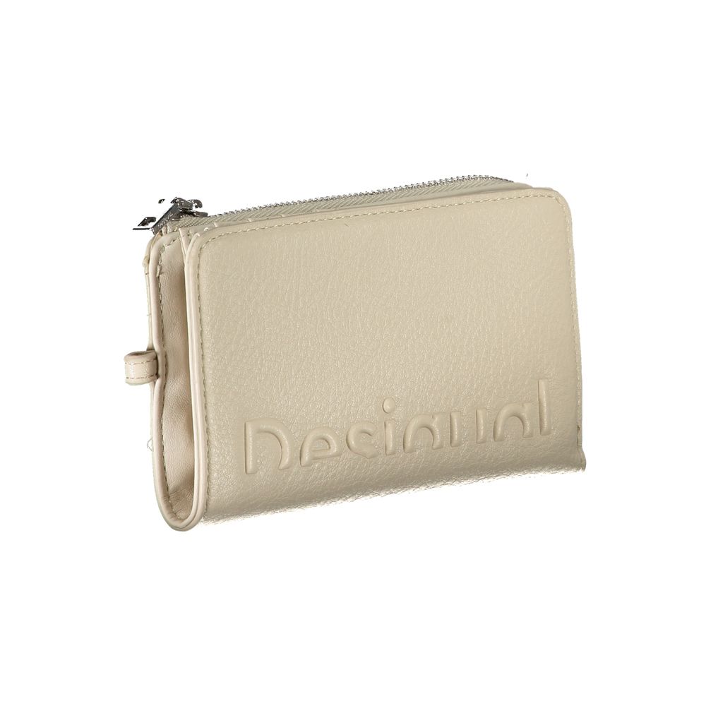 Desigual Beige Polyethylen Brieftasche