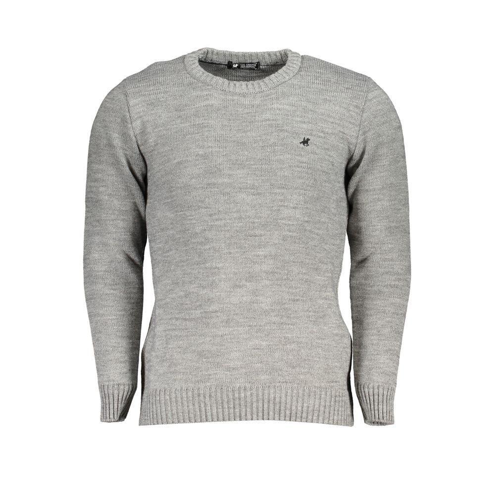 US Grand Polo Gray Fabric Sweater