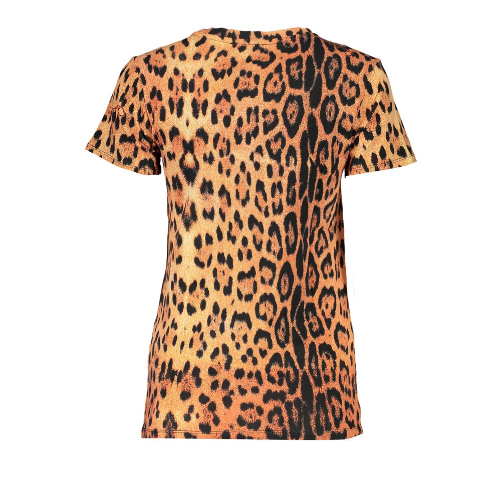 Cavalli Class Orange Cotton Tops &amp; T-Shirt