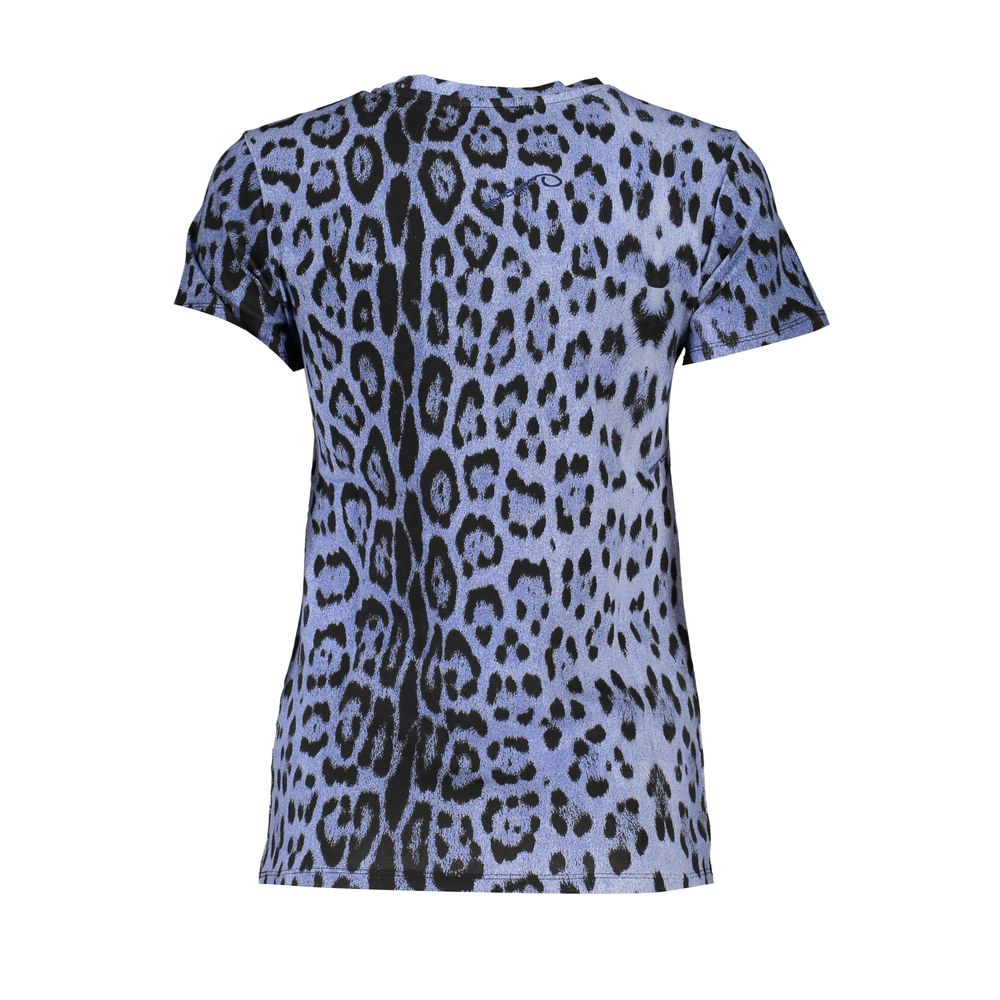 Cavalli Class Light Blue Cotton Tops &amp; T-Shirt