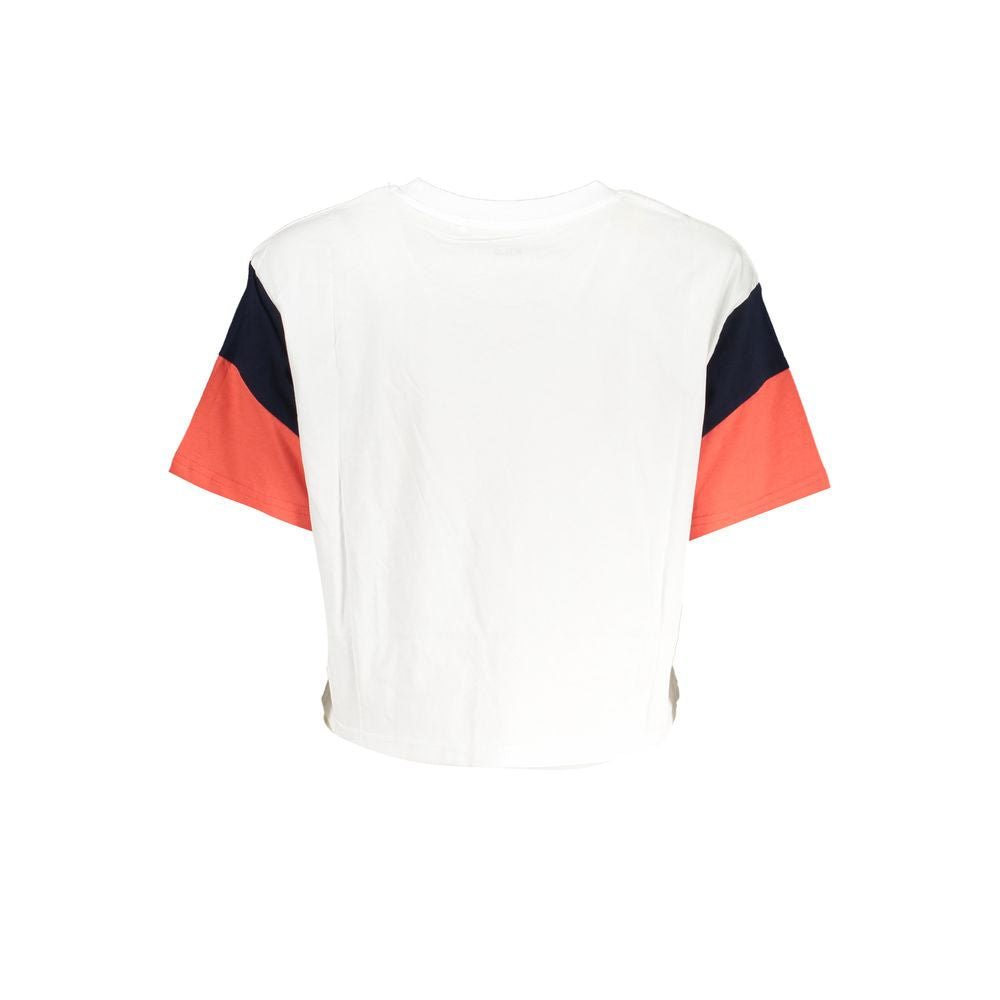 Fila White Cotton Tops &amp; T-Shirt