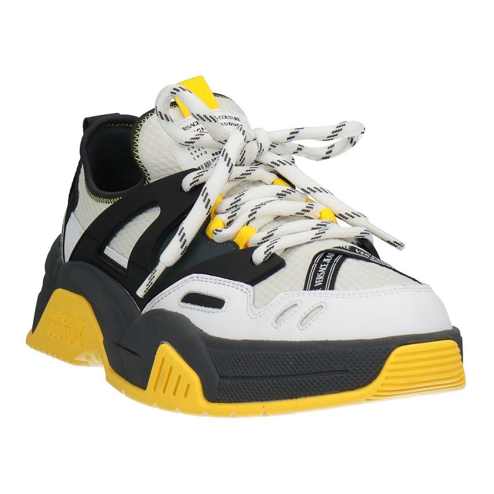 Versace Jeans Yellow Nylon Sneakers