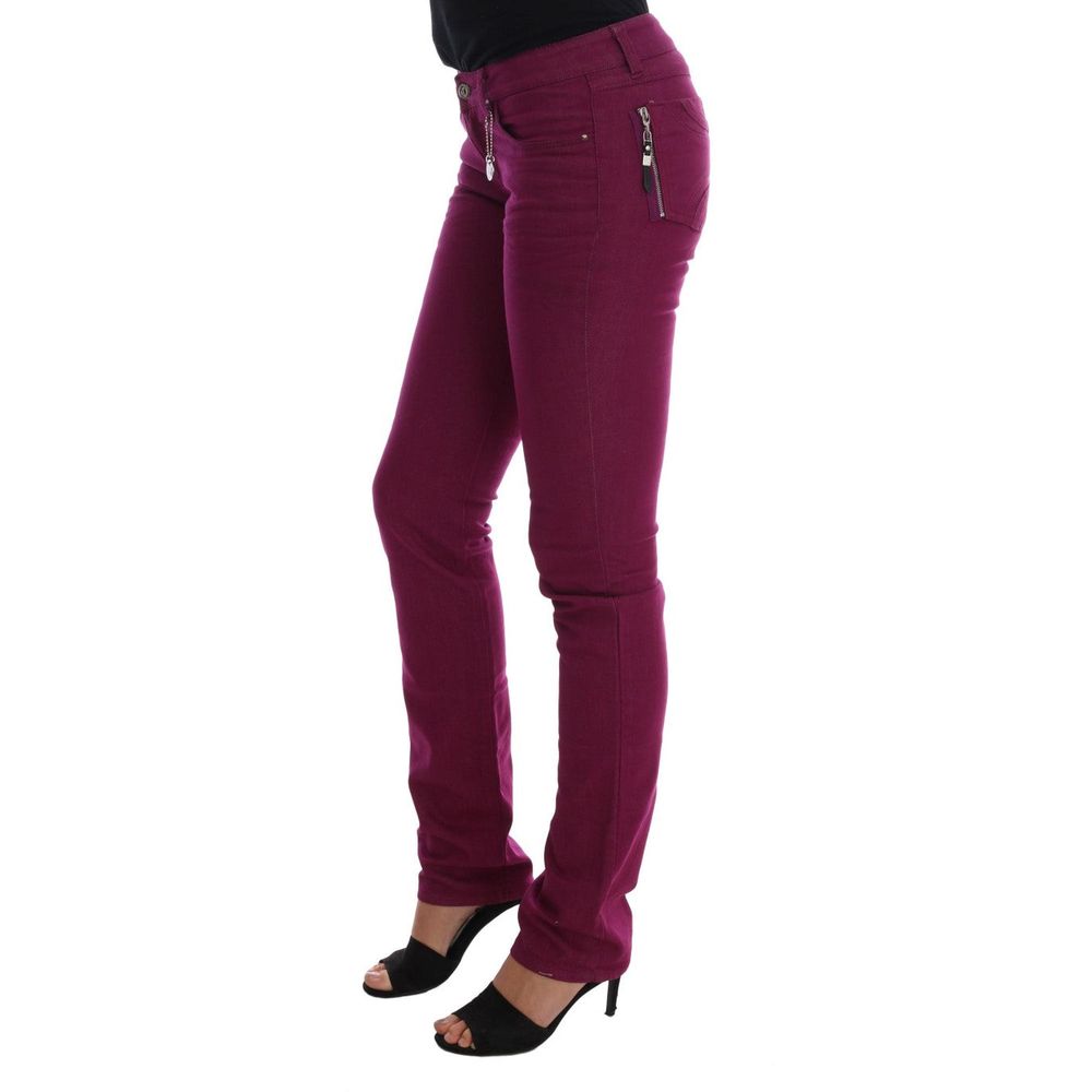 Costume National Purple Jeans &amp; Pants