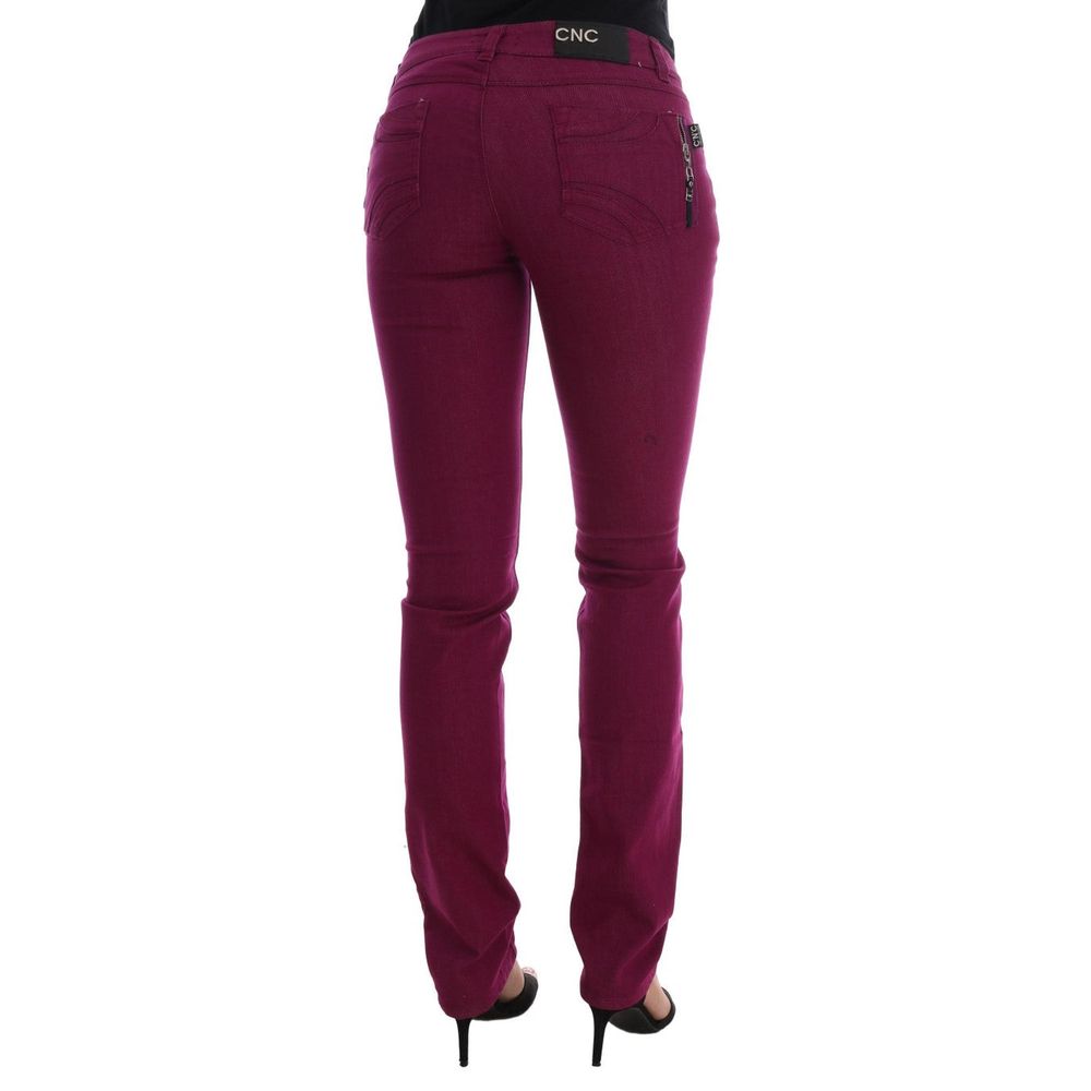 Costume National Purple Jeans &amp; Pants