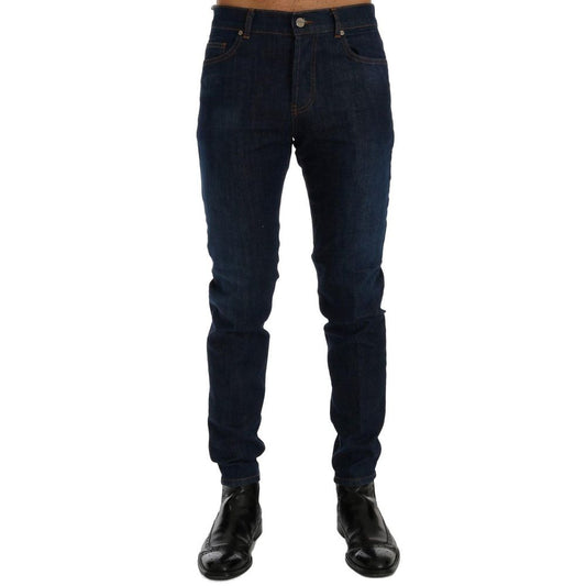 Frankie Morello Blaue Jeans & Hose