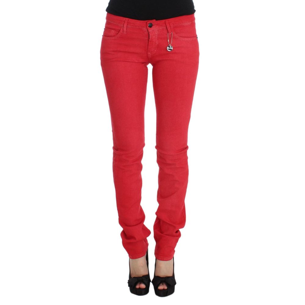 Costume National Red Jeans &amp; Pants