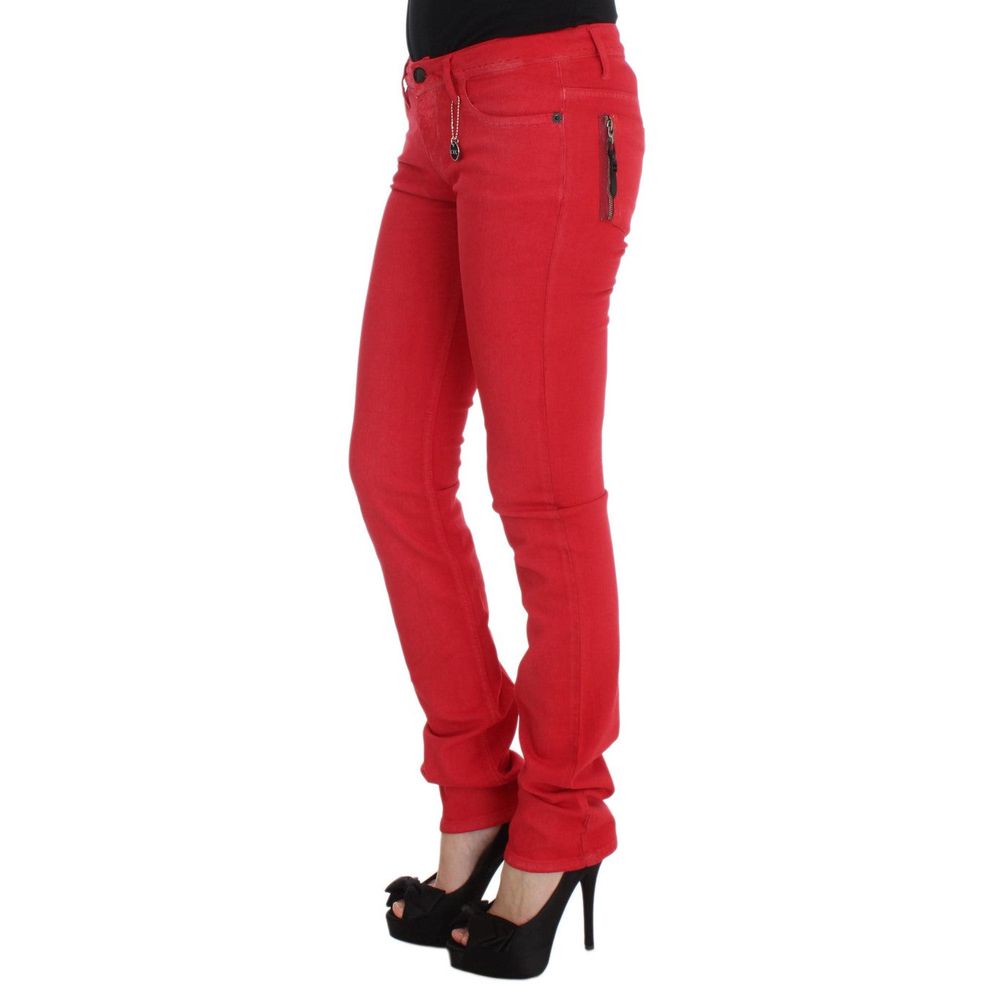 Costume National Red Jeans &amp; Pants