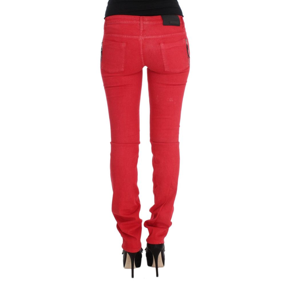 Costume National Red Jeans &amp; Pants