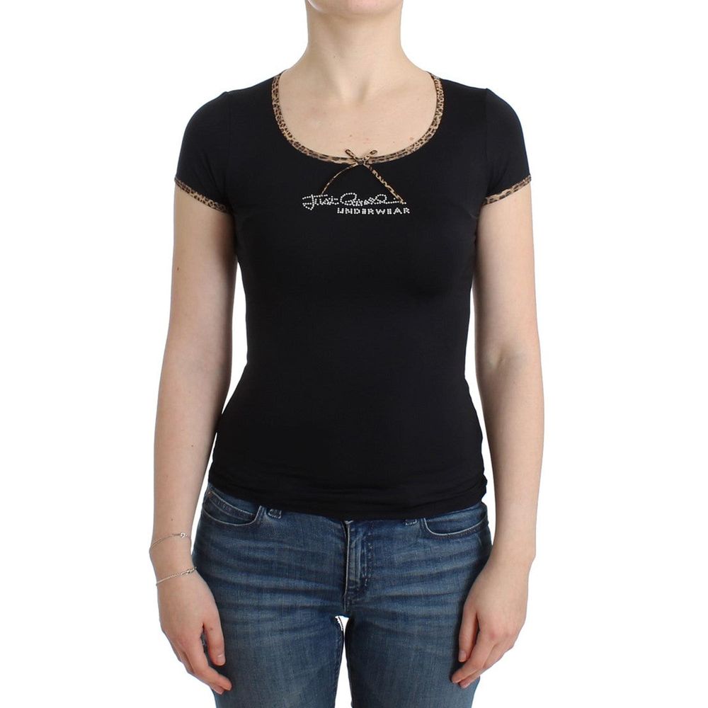 Cavalli Black Tops &amp; T-Shirt