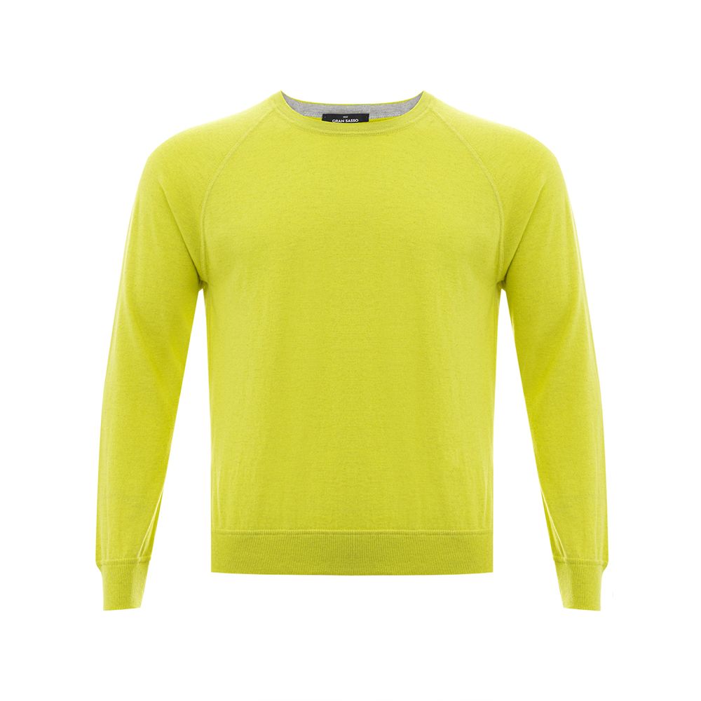 Gran Sasso Sunny Yellow sweater made of Italian cotton