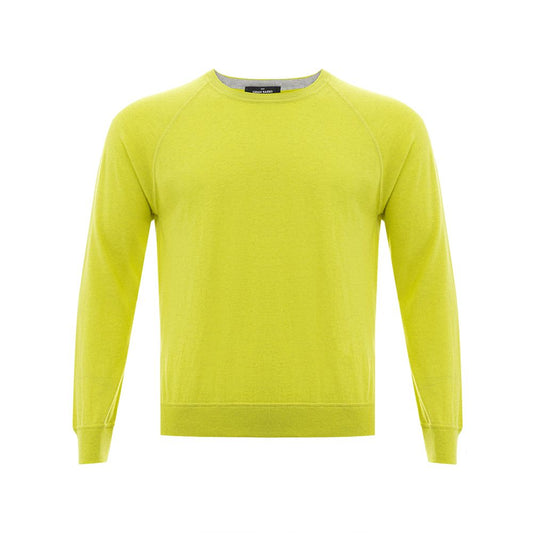 Gran Sasso Sunny Yellow sweater made of Italian cotton