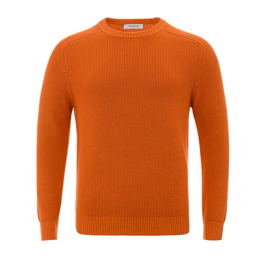 Gran Sasso Italian Cotton Sweater Chic Orange