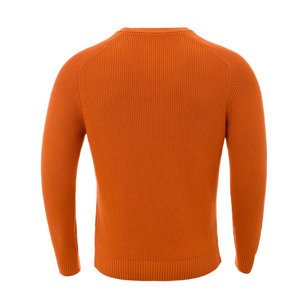 Gran Sasso Italian Cotton Sweater Chic Orange