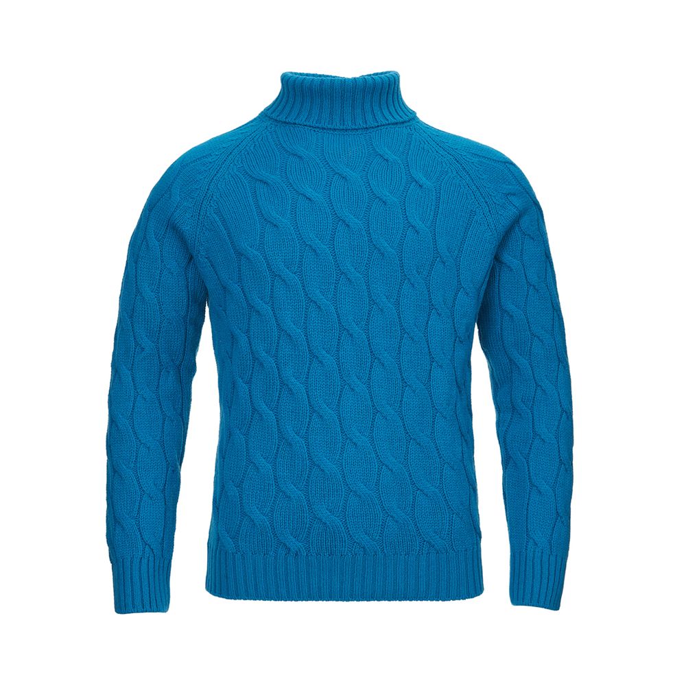 Gran Sasso Elegant sweater made of blue wool