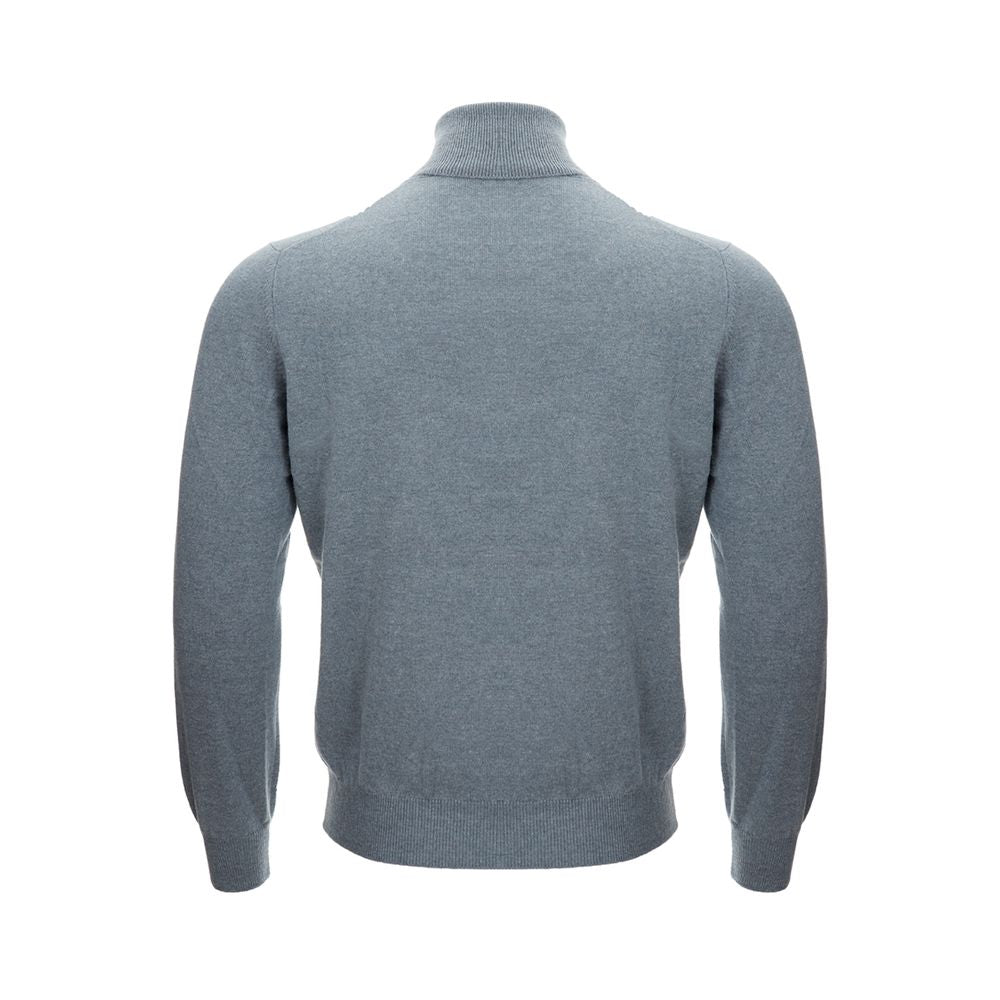 Gran Sasso Elegant grey cashmere sweater for men