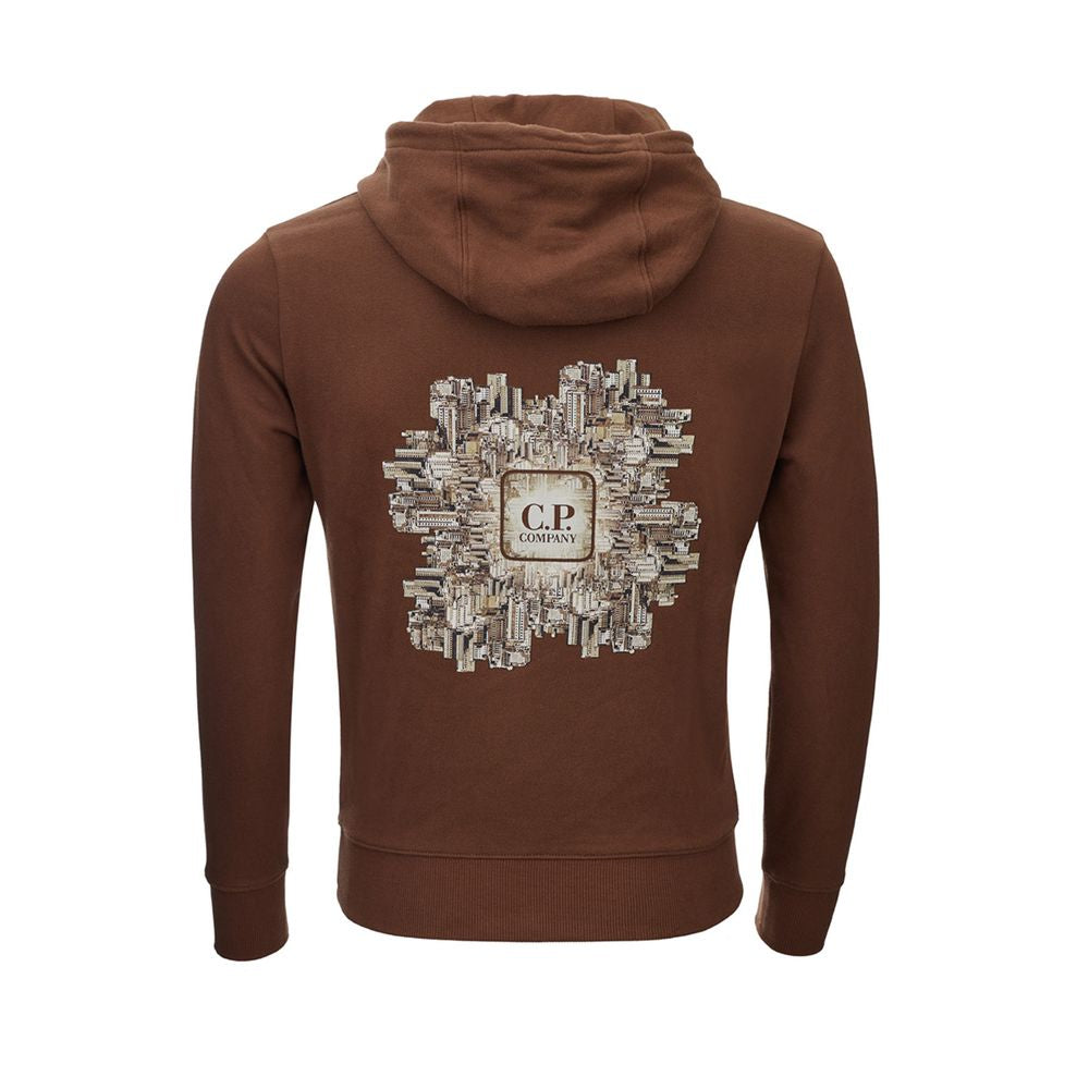 CP Company Elevated Brown Cotton Sweater for Men