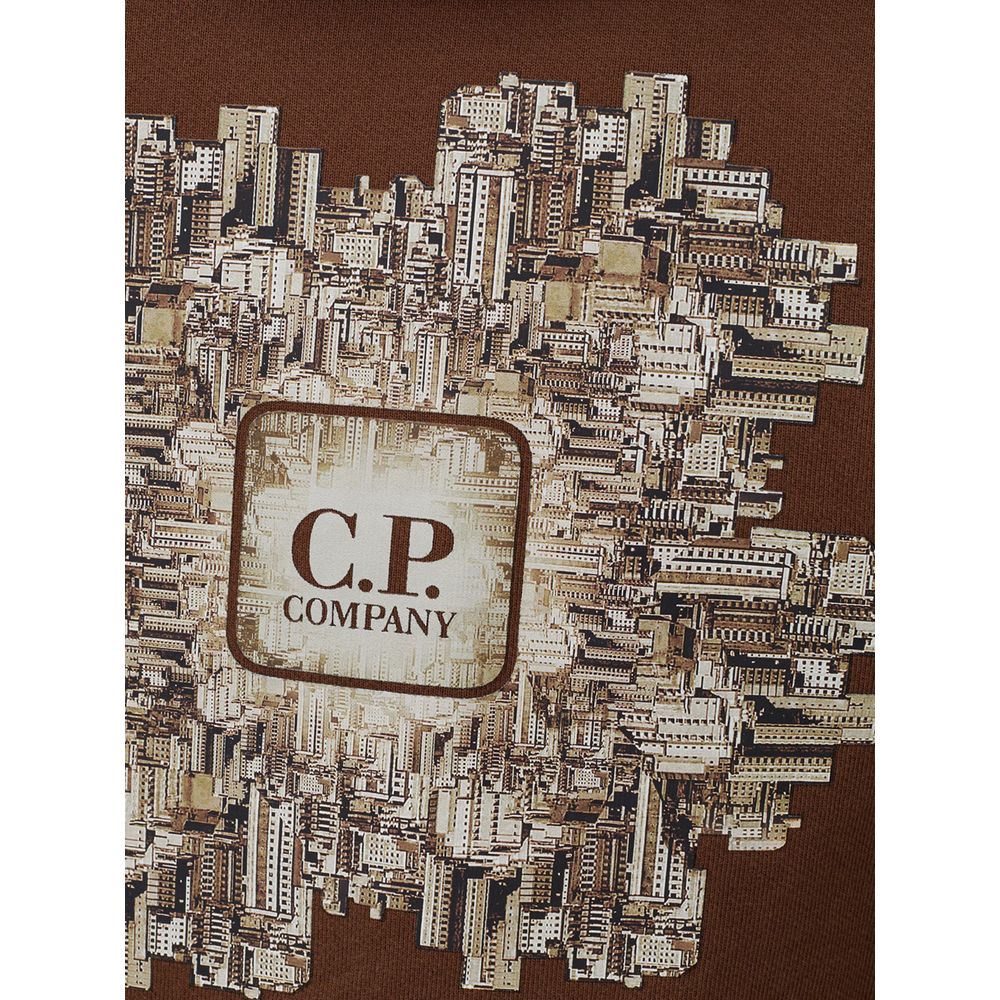 CP Company Elevated Brown Cotton Sweater for Men