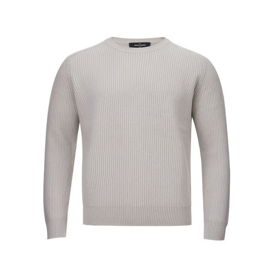 Gran Sasso Elegant Cashmere Sweater for Men in Grey