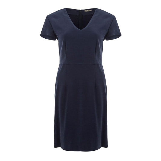 Lardini Elegant blue viscose dress - perfect for every occasion