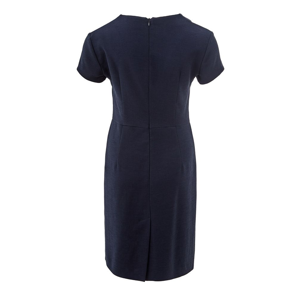 Lardini Elegant blue viscose dress - perfect for every occasion