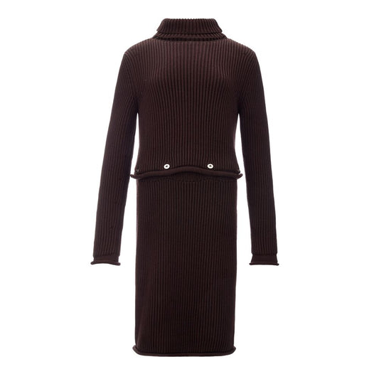 Bottega Veneta Elegant dress in brown viscose