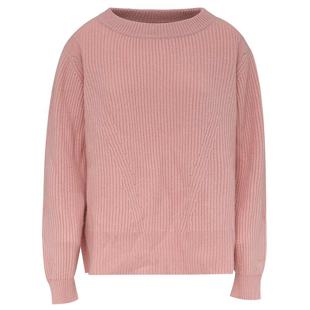 Malo Elegant Cashmere Top in Pink - Pamper yourself with soft luxury