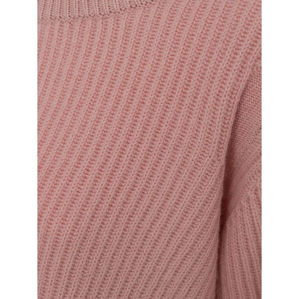 Malo Elegant Cashmere Top in Pink - Pamper yourself with soft luxury