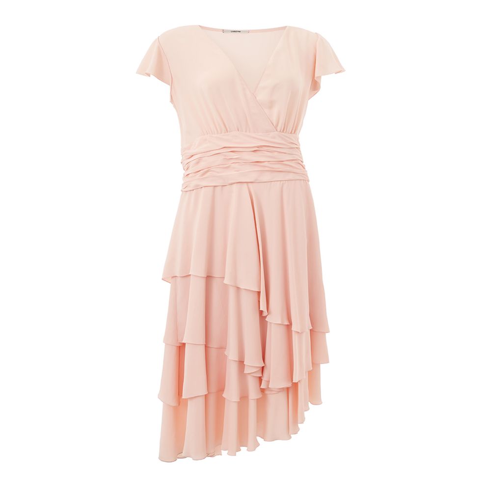 Lardini Elegant dress in pink acetate