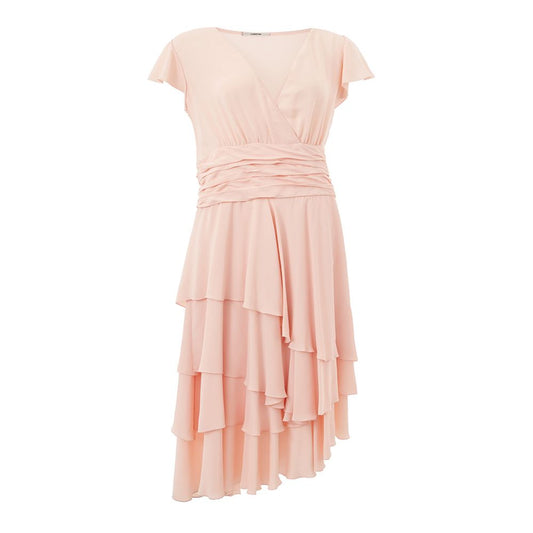 Lardini Elegant dress in pink acetate