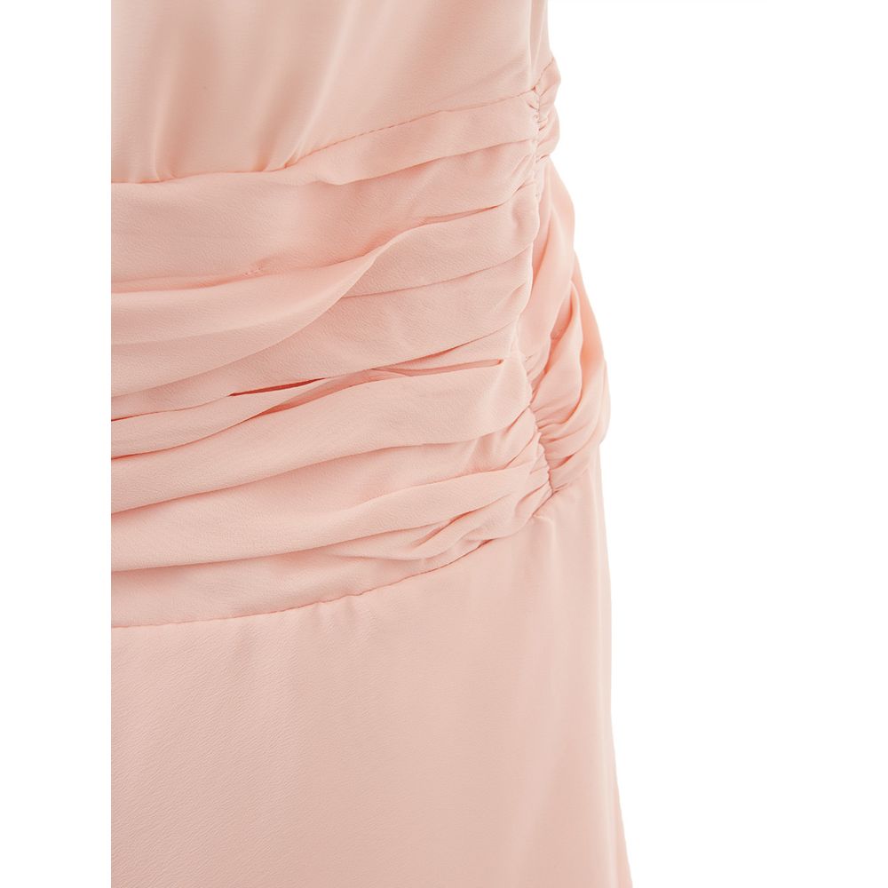 Lardini Elegant dress in pink acetate