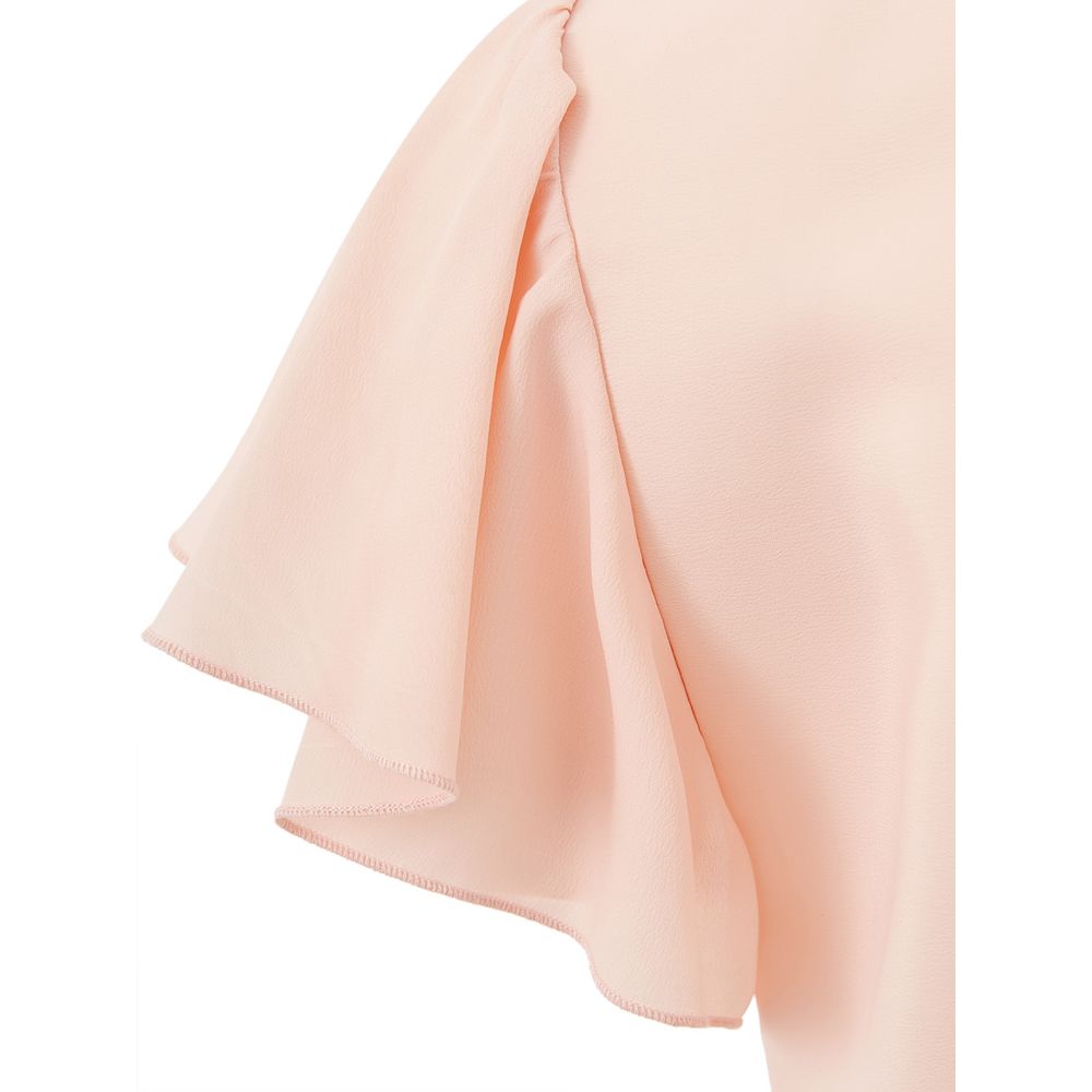 Lardini Elegant dress in pink acetate