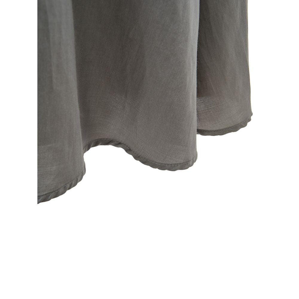 Lardini Elegant grey silk dress - Timeless elegance