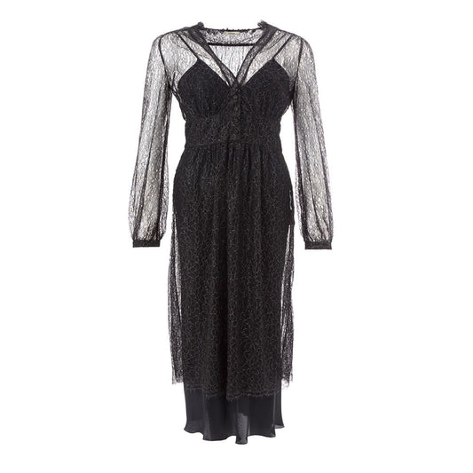 Lardini Elegant black nylon dress