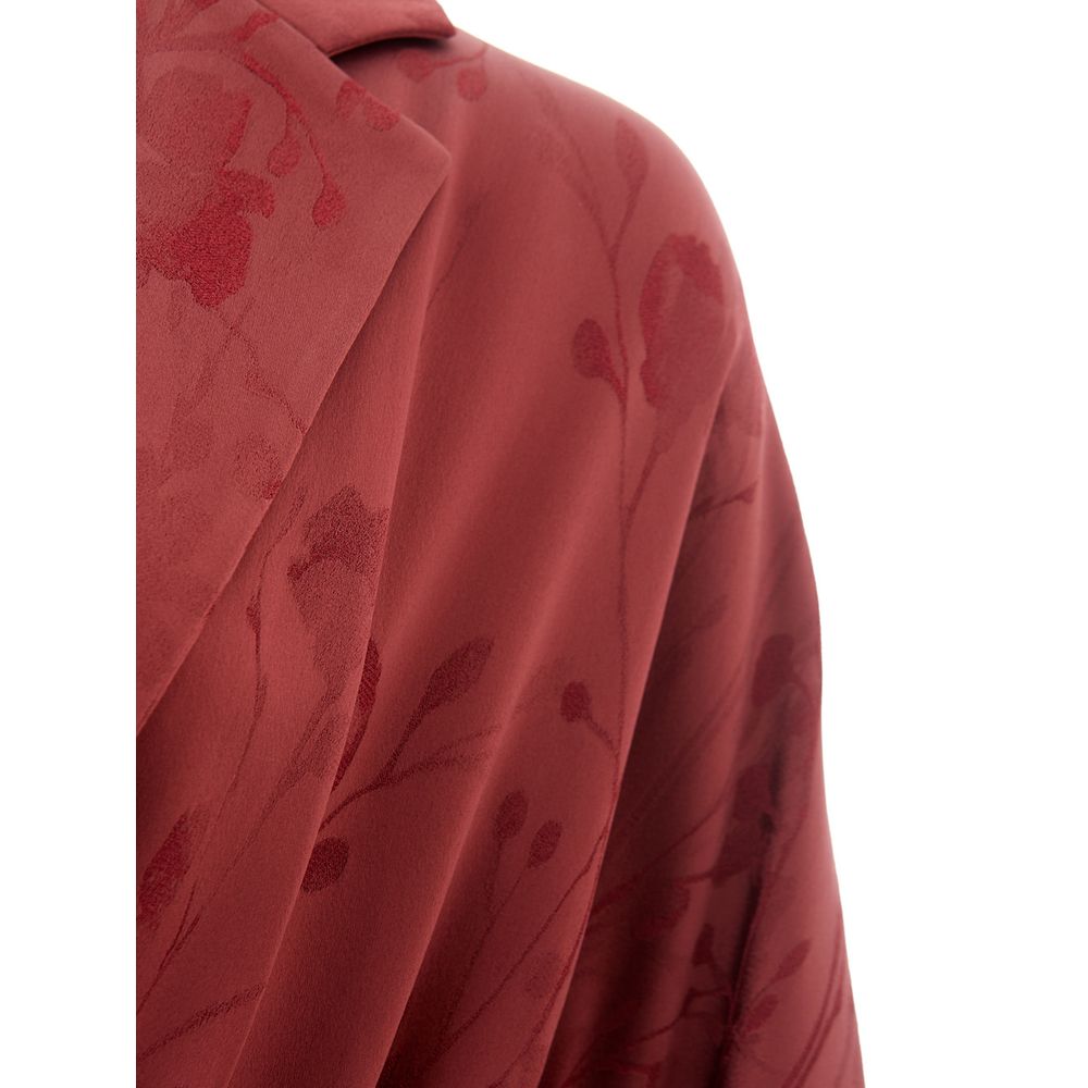 Lardini Elegant red acetate jacket for women