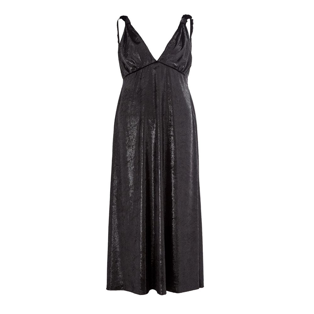 Lardini Elegant Black Polyester Dress